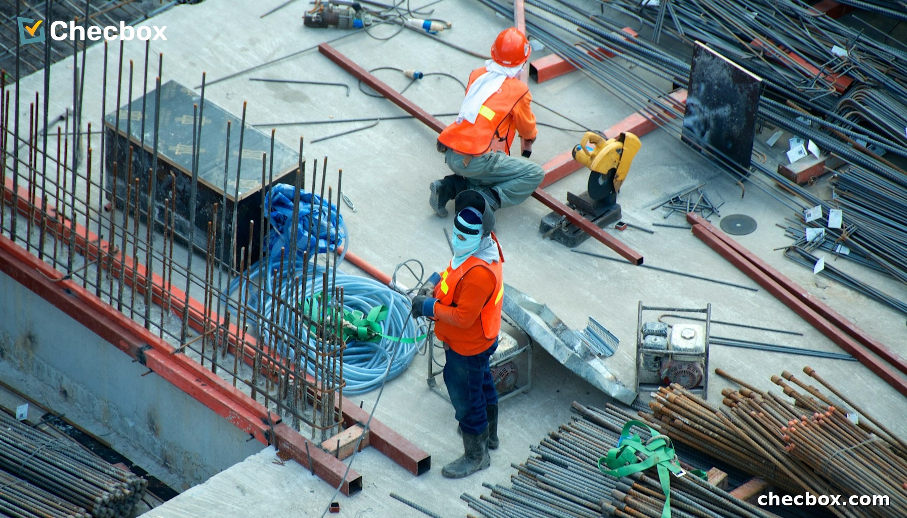 Field service tradesman working on site Australia